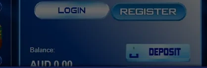 The wallet block: balance on top, deposit and withdraw buttons beneath it